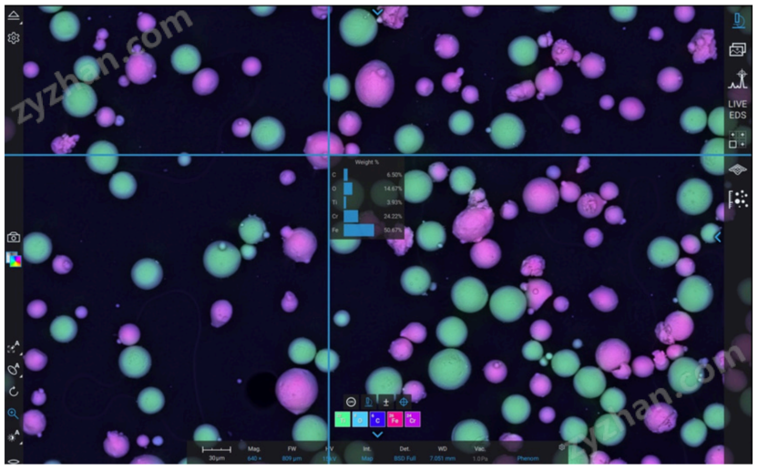 飞纳电镜彩色成像技术